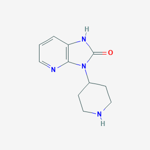 molecular formula C11H14N4O B034027 3-(Piperidin-4-yl)-1H-imidazo[4,5-b]pyridin-2(3H)-one CAS No. 107618-03-1