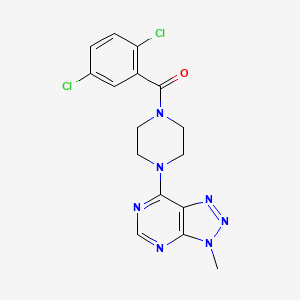 (2,5-dichlorophenyl)(4-(3-methyl-3H-[1,2,3]triazolo[4,5-d]pyrimidin-7-yl)piperazin-1-yl)methanone