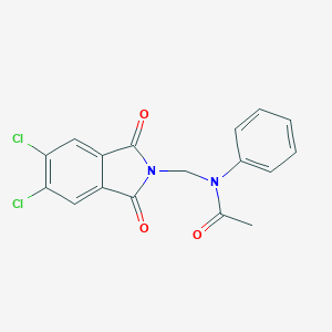 molecular formula C17H12Cl2N2O3 B340273 N-[(5,6-dichloro-1,3-dioxo-1,3-dihydro-2H-isoindol-2-yl)methyl]-N-phenylacetamide 