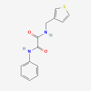 molecular formula C13H12N2O2S B3402733 N1-phenyl-N2-(thiophen-3-ylmethyl)oxalamide CAS No. 1060226-25-6