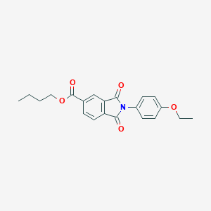 molecular formula C21H21NO5 B340274 Butyl 2-(4-ethoxyphenyl)-1,3-dioxo-5-isoindolinecarboxylate 