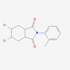 molecular formula C15H15Br2NO2 B340276 5,6-dibromo-2-(2-methylphenyl)hexahydro-1H-isoindole-1,3(2H)-dione 