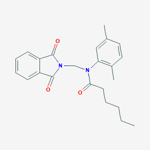 molecular formula C23H26N2O3 B340278 N-(2,5-dimethylphenyl)-N-[(1,3-dioxo-1,3-dihydro-2H-isoindol-2-yl)methyl]hexanamide 