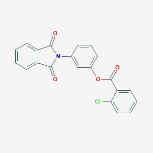 molecular formula C21H12ClNO4 B340280 3-(1,3-dioxo-1,3-dihydro-2H-isoindol-2-yl)phenyl 2-chlorobenzoate 