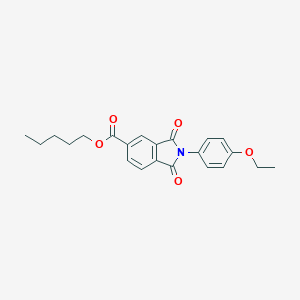 molecular formula C22H23NO5 B340281 Pentyl 2-(4-ethoxyphenyl)-1,3-dioxo-5-isoindolinecarboxylate 