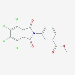 molecular formula C16H7Cl4NO4 B340282 methyl 3-(4,5,6,7-tetrachloro-1,3-dioxo-1,3-dihydro-2H-isoindol-2-yl)benzoate 