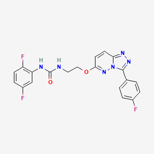 1-(2,5-Difluorophenyl)-3-(2-{[3-(4-fluorophenyl)-[1,2,4]triazolo[4,3-b]pyridazin-6-yl]oxy}ethyl)urea