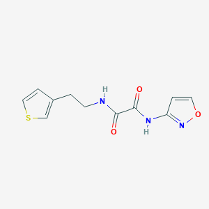 molecular formula C11H11N3O3S B3402859 N1-(isoxazol-3-yl)-N2-(2-(thiophen-3-yl)ethyl)oxalamide CAS No. 1060350-29-9