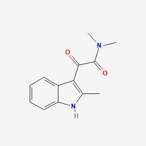molecular formula C13H14N2O2 B3402902 Indole-3-glyoxylamide, N,N,2-trimethyl- CAS No. 1084-47-5