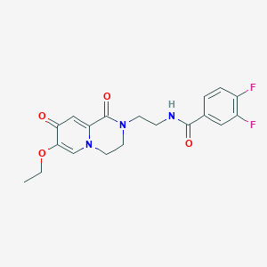 molecular formula C19H19F2N3O4 B3402920 N-(2-(7-ethoxy-1,8-dioxo-3,4-dihydro-1H-pyrido[1,2-a]pyrazin-2(8H)-yl)ethyl)-3,4-difluorobenzamide CAS No. 1091101-32-4
