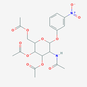 molecular formula C20H24N2O11 B3402924 3-nitrophenyl 3,4,6-tri-O-acetyl-2-(acetylamino)-2-deoxyhexopyranoside CAS No. 1094813-81-6
