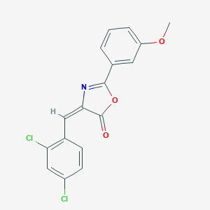 molecular formula C17H11Cl2NO3 B340300 4-(2,4-dichlorobenzylidene)-2-(3-methoxyphenyl)-1,3-oxazol-5(4H)-one 