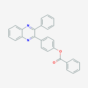 4-(3-Phenylquinoxalin-2-yl)phenyl benzoate