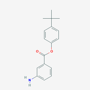 molecular formula C17H19NO2 B340321 4-Tert-butylphenyl 3-aminobenzoate 