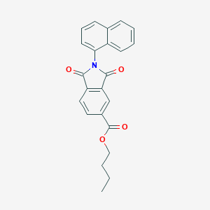 molecular formula C23H19NO4 B340323 Butyl 2-(1-naphthyl)-1,3-dioxoisoindoline-5-carboxylate 
