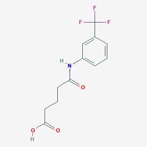 molecular formula C12H12F3NO3 B340326 5-Oxo-5-[3-(trifluoromethyl)anilino]pentanoic acid 