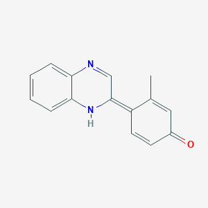 molecular formula C15H12N2O B340328 (4E)-3-methyl-4-(1H-quinoxalin-2-ylidene)cyclohexa-2,5-dien-1-one 