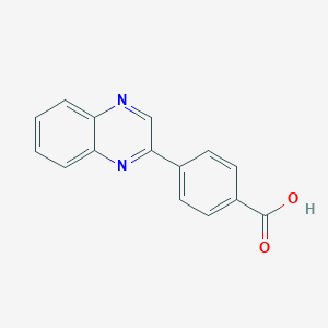 molecular formula C15H10N2O2 B340329 4-(2-Quinoxalinyl)benzoic acid 