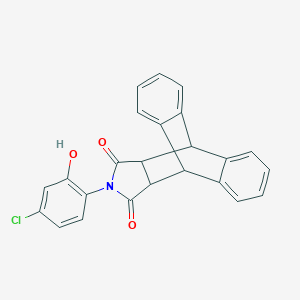 molecular formula C24H16ClNO3 B340333 17-(4-Chloro-2-hydroxyphenyl)-17-azapentacyclo[6.6.5.0~2,7~.0~9,14~.0~15,19~]nonadeca-2,4,6,9,11,13-hexaene-16,18-dione 