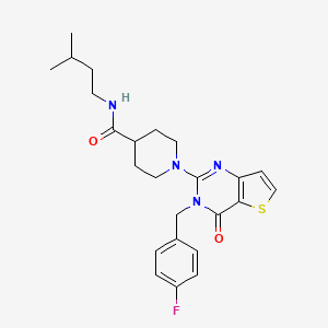 N-(2,4-dimethoxyphenyl)-4-[6-(3-methoxyphenoxy)pyridazin-3-yl]benzamide