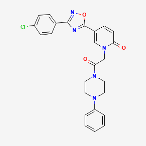 molecular formula C25H22ClN5O3 B3403342 N-(1,1-dioxidotetrahydro-3-thienyl)-3-(3-methyl-4-morpholin-4-ylisoxazolo[5,4-d]pyrimidin-6-yl)propanamide CAS No. 1112419-55-2