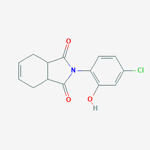 molecular formula C14H12ClNO3 B340335 2-(4-chloro-2-hydroxyphenyl)-3a,4,7,7a-tetrahydro-1H-isoindole-1,3(2H)-dione 