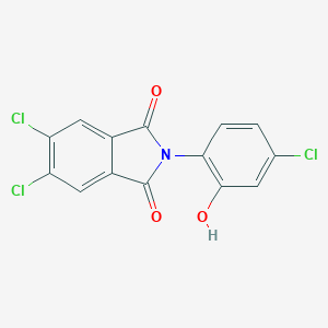 molecular formula C14H6Cl3NO3 B340336 5,6-dichloro-2-(4-chloro-2-hydroxyphenyl)-1H-isoindole-1,3(2H)-dione 