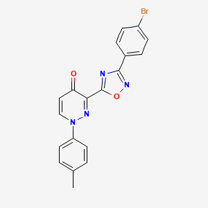 molecular formula C19H13BrN4O2 B3403366 3-(3-(4-bromophenyl)-1,2,4-oxadiazol-5-yl)-1-(p-tolyl)pyridazin-4(1H)-one CAS No. 1112432-99-1