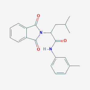 molecular formula C21H22N2O3 B340340 2-(1,3-dioxo-1,3-dihydro-2H-isoindol-2-yl)-4-methyl-N-(3-methylphenyl)pentanamide 