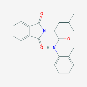 molecular formula C22H24N2O3 B340342 N-(2,6-dimethylphenyl)-2-(1,3-dioxo-1,3-dihydro-2H-isoindol-2-yl)-4-methylpentanamide 