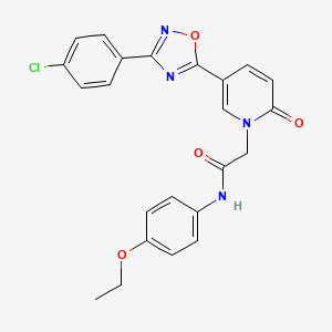 molecular formula C23H19ClN4O4 B3403432 2-{5-[3-(4-chlorophenyl)-1,2,4-oxadiazol-5-yl]-2-oxo-1,2-dihydropyridin-1-yl}-N-(4-ethoxyphenyl)acetamide CAS No. 1113106-10-7