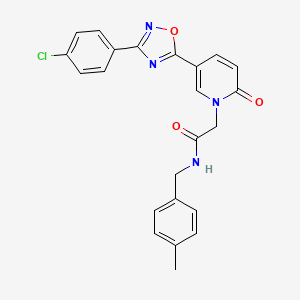 N-(3-chlorophenyl)-4-{[3-(4-methylpiperidin-1-yl)pyrazin-2-yl]oxy}benzamide