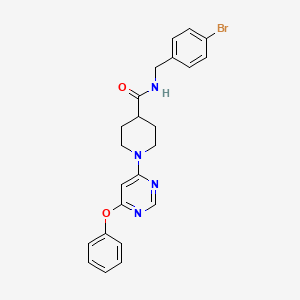 molecular formula C23H23BrN4O2 B3403484 N-(4-bromobenzyl)-1-(6-phenoxypyrimidin-4-yl)piperidine-4-carboxamide CAS No. 1115998-99-6
