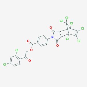 [2-(2,4-Dichlorophenyl)-2-oxoethyl] 4-(1,7,8,9,10,10-hexachloro-3,5-dioxo-4-azatricyclo[5.2.1.02,6]dec-8-en-4-yl)benzoate