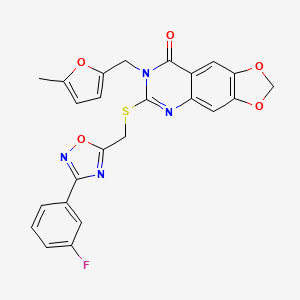 molecular formula C24H17FN4O5S B3403500 N-[6-(isopropylsulfonyl)-1,3-dimethyl-2-oxo-2,3-dihydro-1H-benzimidazol-5-yl]-2-methoxybenzamide CAS No. 1116050-20-4