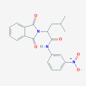 molecular formula C20H19N3O5 B340372 2-(1,3-dioxo-1,3-dihydro-2H-isoindol-2-yl)-4-methyl-N-(3-nitrophenyl)pentanamide 