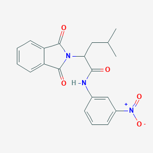 2-(1,3-dioxo-1,3-dihydro-2H-isoindol-2-yl)-N-{3-nitrophenyl}-4-methylpentanamide