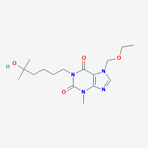 molecular formula C16H26N4O4 B034038 Torbafylline CAS No. 105102-21-4