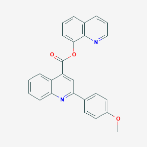molecular formula C26H18N2O3 B340383 Quinolin-8-yl 2-(4-methoxyphenyl)quinoline-4-carboxylate 