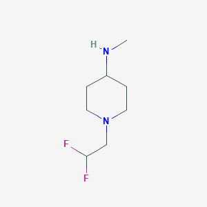 molecular formula C8H16F2N2 B3403838 1-(2,2-二氟乙基)-N-甲基哌啶-4-胺 CAS No. 1178346-64-9