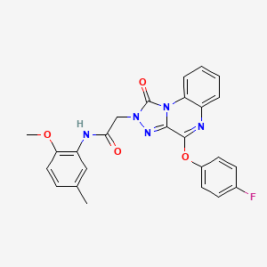 2-(4-(4-fluorophenoxy)-1-oxo-[1,2,4]triazolo[4,3-a]quinoxalin-2(1H)-yl)-N-(2-methoxy-5-methylphenyl)acetamide