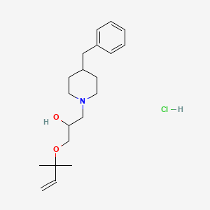 molecular formula C20H32ClNO2 B3403896 1-(4-Benzylpiperidin-1-yl)-3-((2-methylbut-3-en-2-yl)oxy)propan-2-ol hydrochloride CAS No. 1185369-70-3