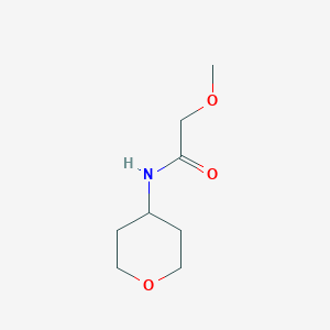 molecular formula C8H15NO3 B3403897 2-methoxy-N-(oxan-4-yl)acetamide CAS No. 1186047-29-9