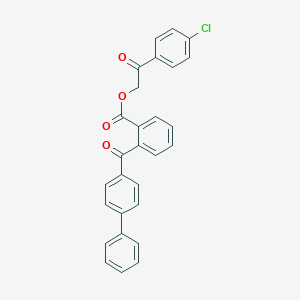 molecular formula C28H19ClO4 B340395 2-(4-Chlorophenyl)-2-oxoethyl 2-([1,1'-biphenyl]-4-ylcarbonyl)benzoate 