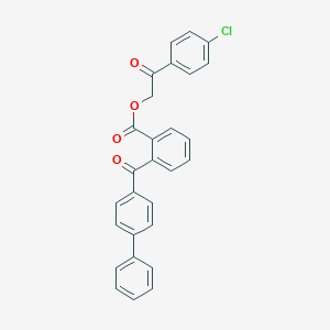 2-(4-CHLOROPHENYL)-2-OXOETHYL 2-(BIPHENYL-4-YLCARBONYL)BENZOATE