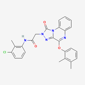 N-(3-chloro-2-methylphenyl)-2-[4-(2,3-dimethylphenoxy)-1-oxo[1,2,4]triazolo[4,3-a]quinoxalin-2(1H)-yl]acetamide