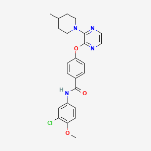 N-(4-bromo-3-methylphenyl)-1-(3-phenoxypyrazin-2-yl)piperidine-4-carboxamide