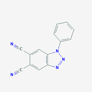 molecular formula C14H7N5 B340401 1-Phenyl-1H-benzotriazole-5,6-dicarbonitrile 
