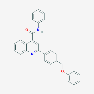 molecular formula C29H22N2O2 B340406 2-[4-(phenoxymethyl)phenyl]-N-phenylquinoline-4-carboxamide 