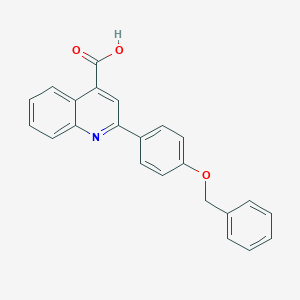 molecular formula C23H17NO3 B340407 2-[4-(Benzyloxy)phenyl]quinoline-4-carboxylic acid 
